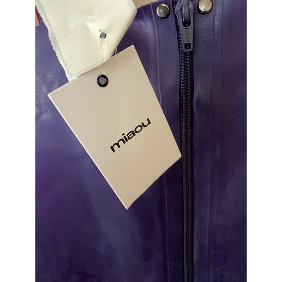 Miaou Jinx Tank Top Cami Latex Deep Violet Fetish Sz M NWT $295 Revolve - Picture 11 of 13